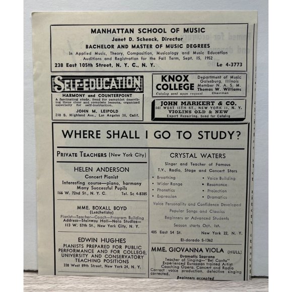 Seth Thomas Metronome Clocks Vintage Print Ad 1952 Piano Music Keep Time - Picture 3 of 4